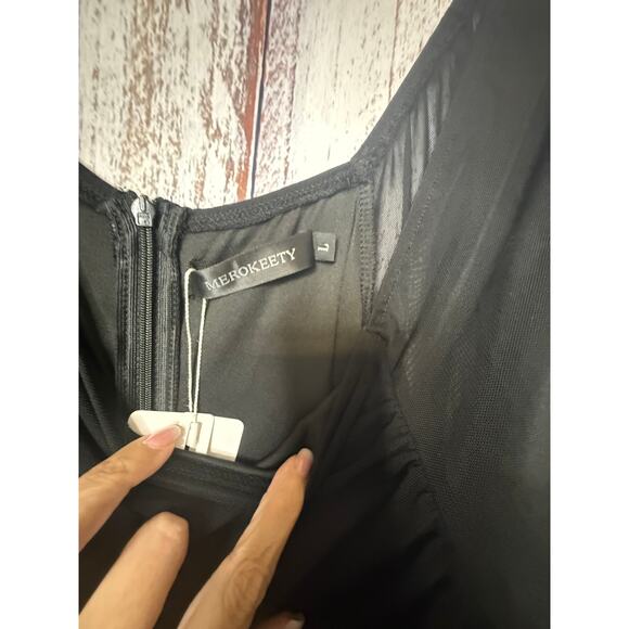 Women's Black Dress from Merokeety NWT Size Large - Picture 8 of 9